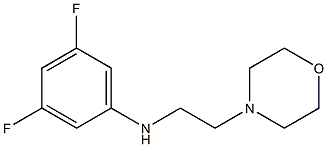 3,5-difluoro-N-[2-(morpholin-4-yl)ethyl]aniline,,结构式