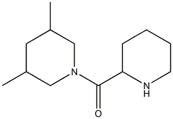 3,5-dimethyl-1-(piperidin-2-ylcarbonyl)piperidine Struktur