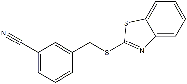 3-[(1,3-benzothiazol-2-ylsulfanyl)methyl]benzonitrile Structure