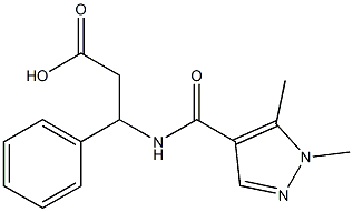 3-[(1,5-dimethyl-1H-pyrazol-4-yl)formamido]-3-phenylpropanoic acid