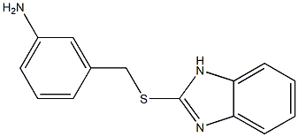 3-[(1H-1,3-benzodiazol-2-ylsulfanyl)methyl]aniline Structure