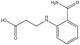 3-[(2-carbamoylphenyl)amino]propanoic acid Structure