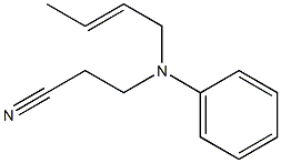 3-[(2E)-but-2-enyl(phenyl)amino]propanenitrile Structure