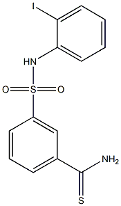 3-[(2-iodophenyl)sulfamoyl]benzene-1-carbothioamide Struktur