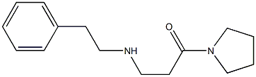 3-[(2-phenylethyl)amino]-1-(pyrrolidin-1-yl)propan-1-one Structure