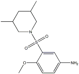  3-[(3,5-dimethylpiperidine-1-)sulfonyl]-4-methoxyaniline