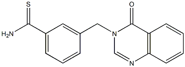 3-[(4-oxo-3,4-dihydroquinazolin-3-yl)methyl]benzene-1-carbothioamide Structure