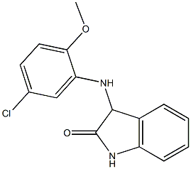 3-[(5-chloro-2-methoxyphenyl)amino]-2,3-dihydro-1H-indol-2-one 结构式