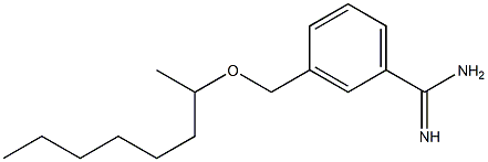 3-[(octan-2-yloxy)methyl]benzene-1-carboximidamide Struktur