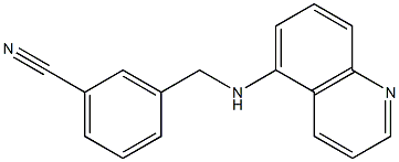 3-[(quinolin-5-ylamino)methyl]benzonitrile Struktur