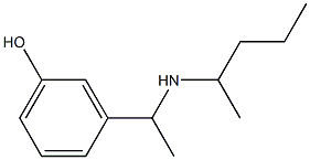 3-[1-(pentan-2-ylamino)ethyl]phenol 结构式