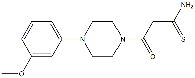 3-[4-(3-methoxyphenyl)piperazin-1-yl]-3-oxopropanethioamide