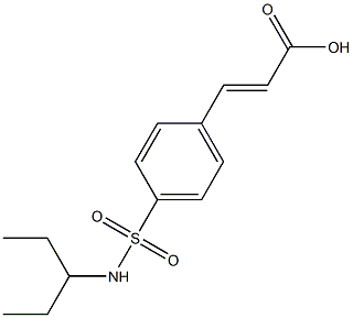 3-[4-(pentan-3-ylsulfamoyl)phenyl]prop-2-enoic acid Structure