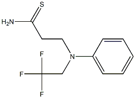 3-[phenyl(2,2,2-trifluoroethyl)amino]propanethioamide