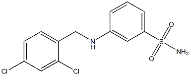 3-{[(2,4-dichlorophenyl)methyl]amino}benzene-1-sulfonamide Structure