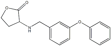 3-{[(3-phenoxyphenyl)methyl]amino}oxolan-2-one 结构式