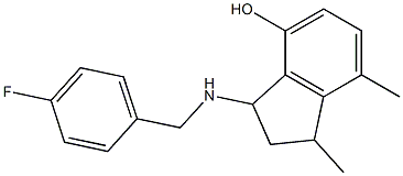 3-{[(4-fluorophenyl)methyl]amino}-1,7-dimethyl-2,3-dihydro-1H-inden-4-ol