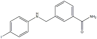 3-{[(4-iodophenyl)amino]methyl}benzamide Struktur