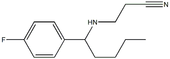 3-{[1-(4-fluorophenyl)pentyl]amino}propanenitrile