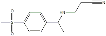 3-{[1-(4-methanesulfonylphenyl)ethyl]amino}propanenitrile
