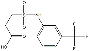 3-{[3-(trifluoromethyl)phenyl]sulfamoyl}propanoic acid Structure