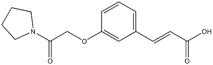 3-{3-[2-oxo-2-(pyrrolidin-1-yl)ethoxy]phenyl}prop-2-enoic acid