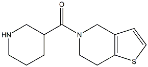 3-{4H,5H,6H,7H-thieno[3,2-c]pyridin-5-ylcarbonyl}piperidine 结构式