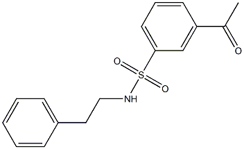 3-acetyl-N-(2-phenylethyl)benzene-1-sulfonamide