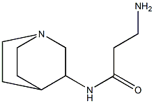 3-amino-N-1-azabicyclo[2.2.2]oct-3-ylpropanamide Structure