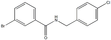 3-bromo-N-[(4-chlorophenyl)methyl]benzamide Structure