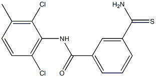3-carbamothioyl-N-(2,6-dichloro-3-methylphenyl)benzamide Structure