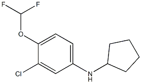 3-chloro-N-cyclopentyl-4-(difluoromethoxy)aniline