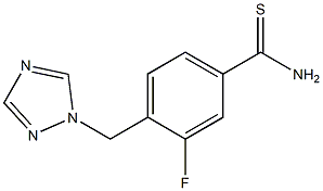 3-fluoro-4-(1H-1,2,4-triazol-1-ylmethyl)benzenecarbothioamide