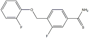 3-fluoro-4-(2-fluorophenoxymethyl)benzene-1-carbothioamide