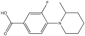 3-fluoro-4-(2-methylpiperidin-1-yl)benzoic acid