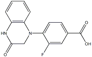 3-fluoro-4-(3-oxo-1,2,3,4-tetrahydroquinoxalin-1-yl)benzoic acid