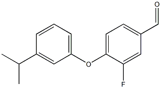 3-fluoro-4-[3-(propan-2-yl)phenoxy]benzaldehyde