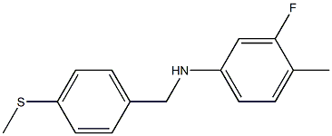 3-fluoro-4-methyl-N-{[4-(methylsulfanyl)phenyl]methyl}aniline