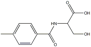  3-hydroxy-2-[(4-methylbenzoyl)amino]propanoic acid