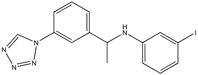 3-iodo-N-{1-[3-(1H-1,2,3,4-tetrazol-1-yl)phenyl]ethyl}aniline Structure