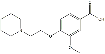  3-methoxy-4-[2-(piperidin-1-yl)ethoxy]benzoic acid
