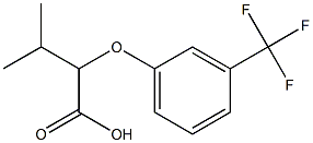 3-methyl-2-[3-(trifluoromethyl)phenoxy]butanoic acid Structure