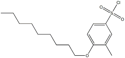 3-methyl-4-(nonyloxy)benzene-1-sulfonyl chloride 结构式