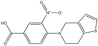 3-nitro-4-{4H,5H,6H,7H-thieno[3,2-c]pyridin-5-yl}benzoic acid Structure