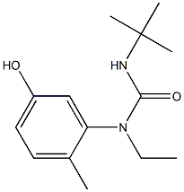 3-tert-butyl-1-ethyl-1-(5-hydroxy-2-methylphenyl)urea Structure