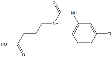 4-({[(3-chlorophenyl)amino]carbonyl}amino)butanoic acid Struktur