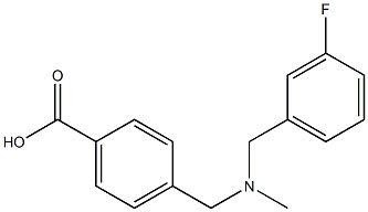 4-({[(3-fluorophenyl)methyl](methyl)amino}methyl)benzoic acid