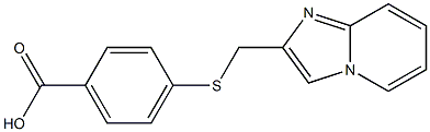 4-({imidazo[1,2-a]pyridin-2-ylmethyl}sulfanyl)benzoic acid Structure