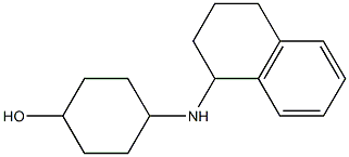 4-(1,2,3,4-tetrahydronaphthalen-1-ylamino)cyclohexan-1-ol 结构式