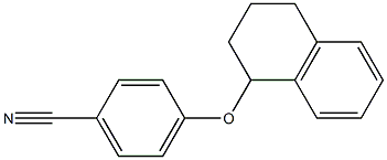 4-(1,2,3,4-tetrahydronaphthalen-1-yloxy)benzonitrile Struktur